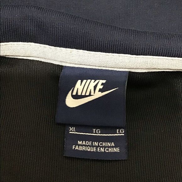 Nike Blue & Black Full Zip Hoodie Long Back Hem Jacket Good Condition Size XL - Picture 8 of 11